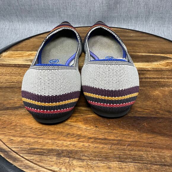 Stylish Women's Striped Flats - Picture 4 of 7